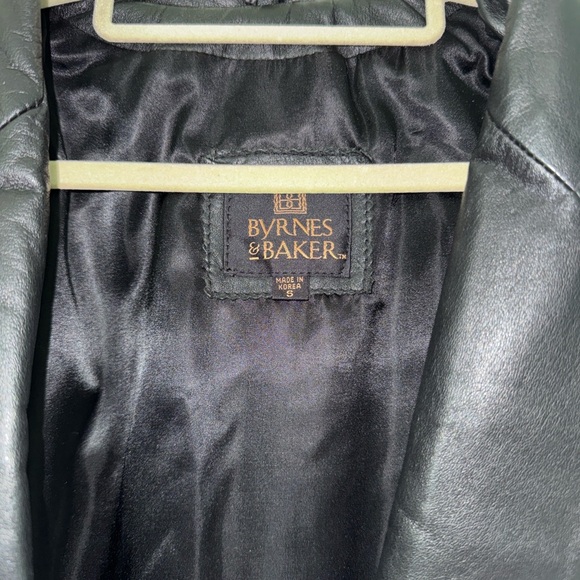 Women’s Byrnes and Baker Black Leather Blazer - Picture 1 of 3